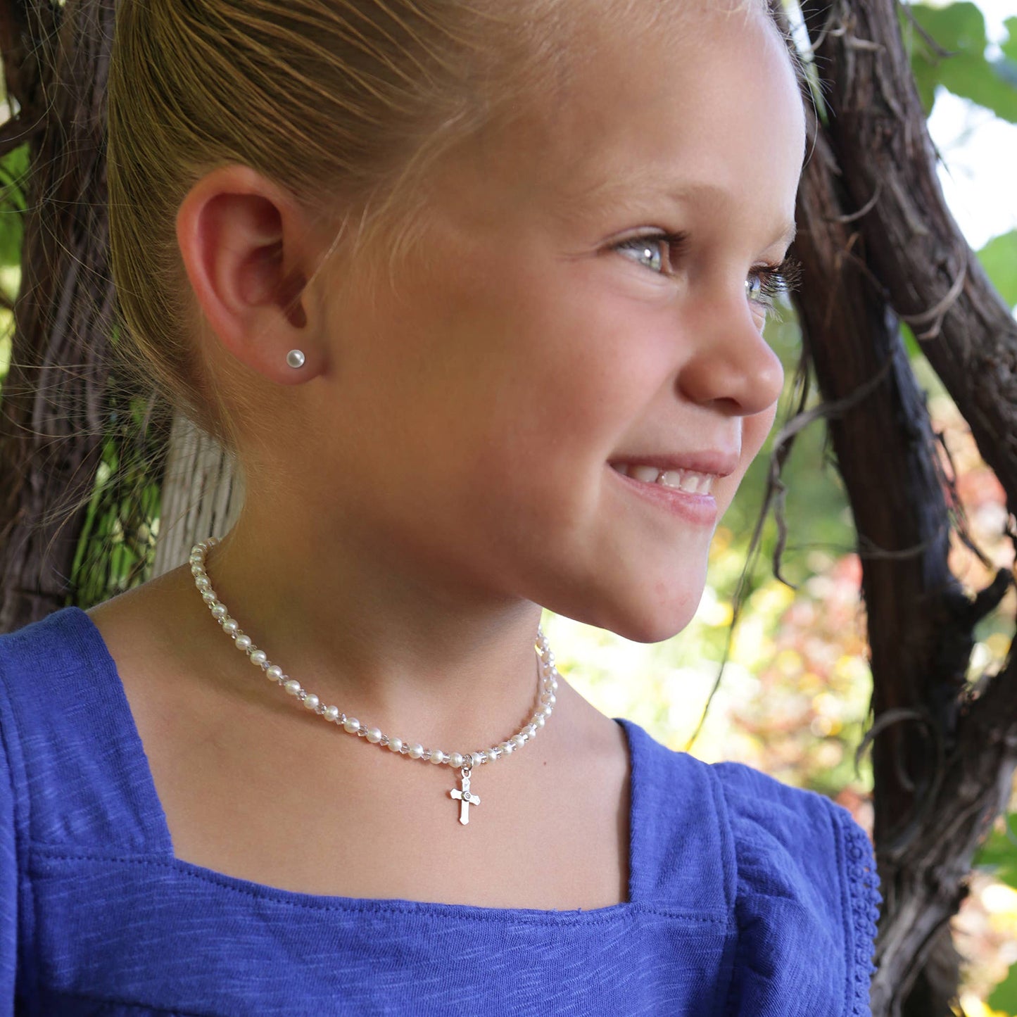 Gold-Plated Pearl Earrings