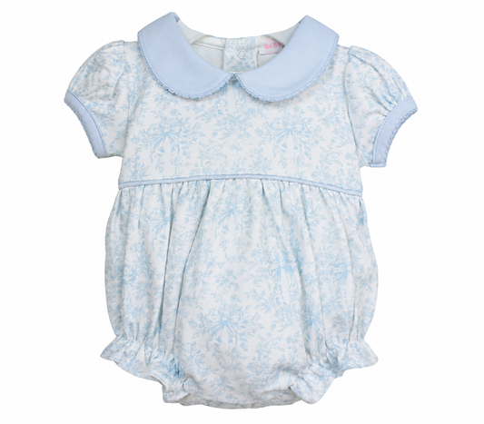 Blue Toile SS Bubble