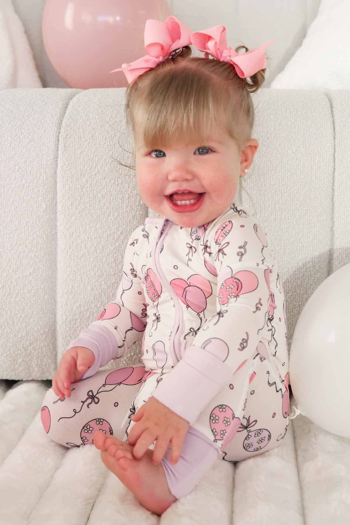 Party Time Zip Romper | Pink