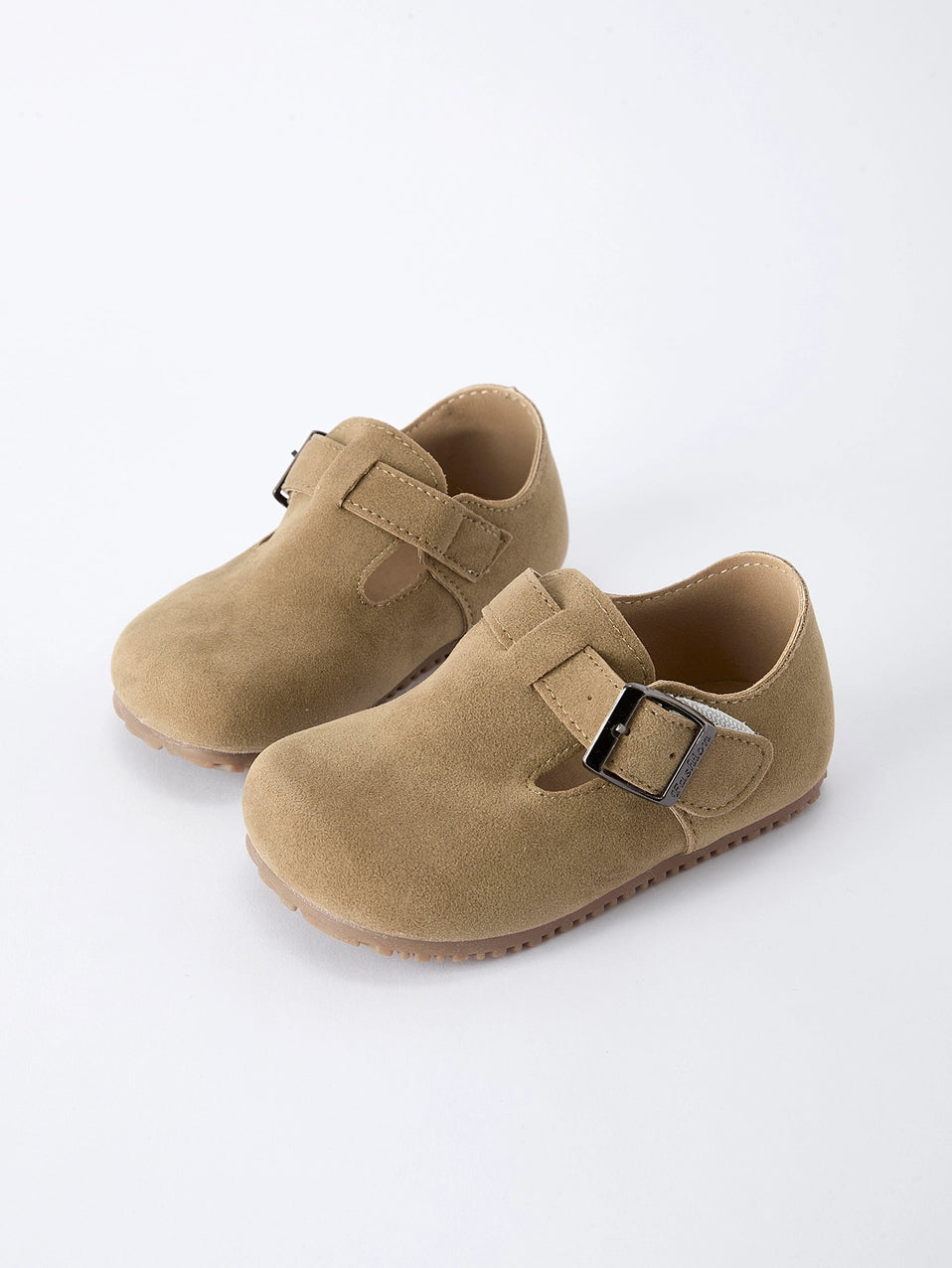 Suede Buckle Shoes Slip-On