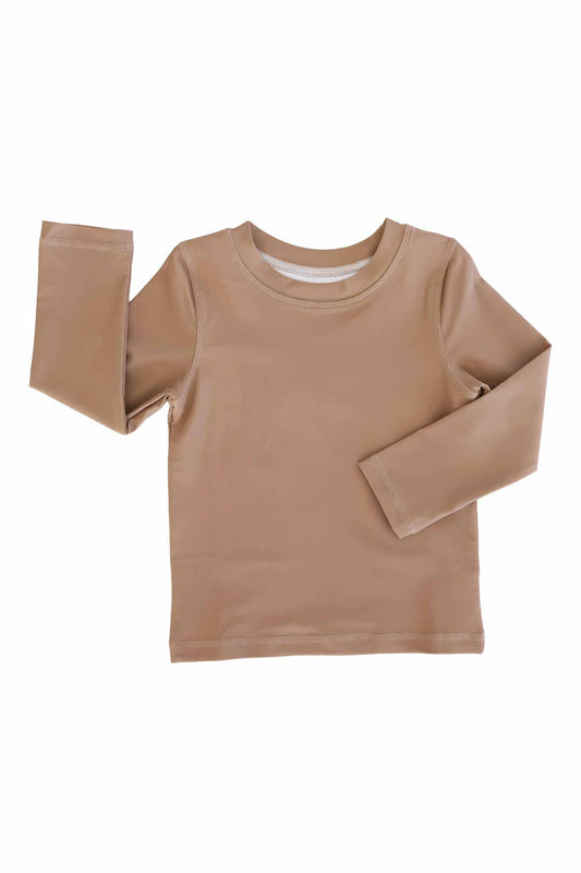 LS Rash Guard Shirt | Sandy Mocha