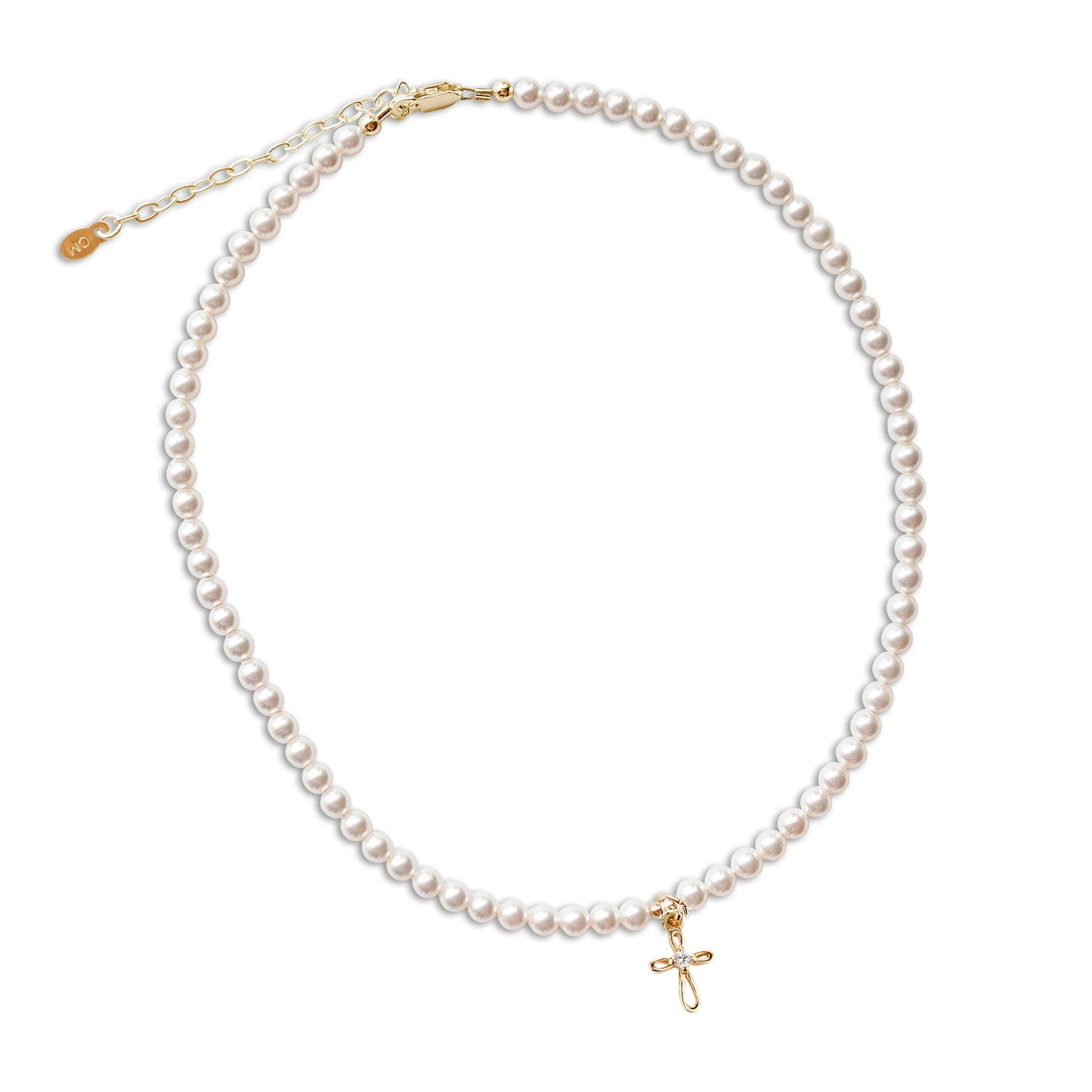 Girls Gold Cross Necklace