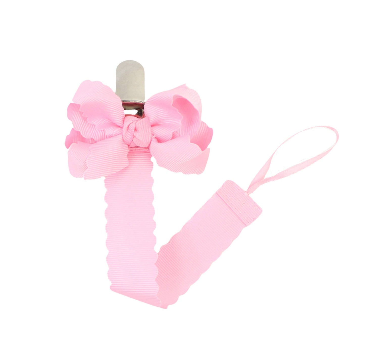 Scalloped Pacifier Clip