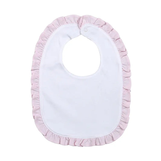 Pink Ruffle Bib Blanks – Ever Little Boutique