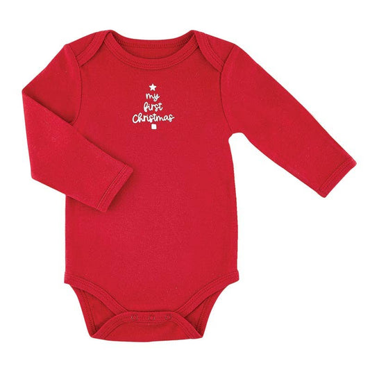 LS Snapshirt - My First Christmas 3-6m