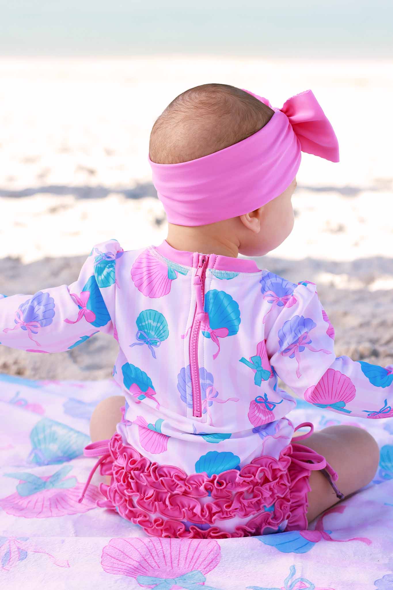 LS Swim With Ruffle Bottom | Seaside