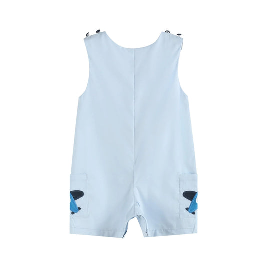 Lil Blue Airplane Shortall