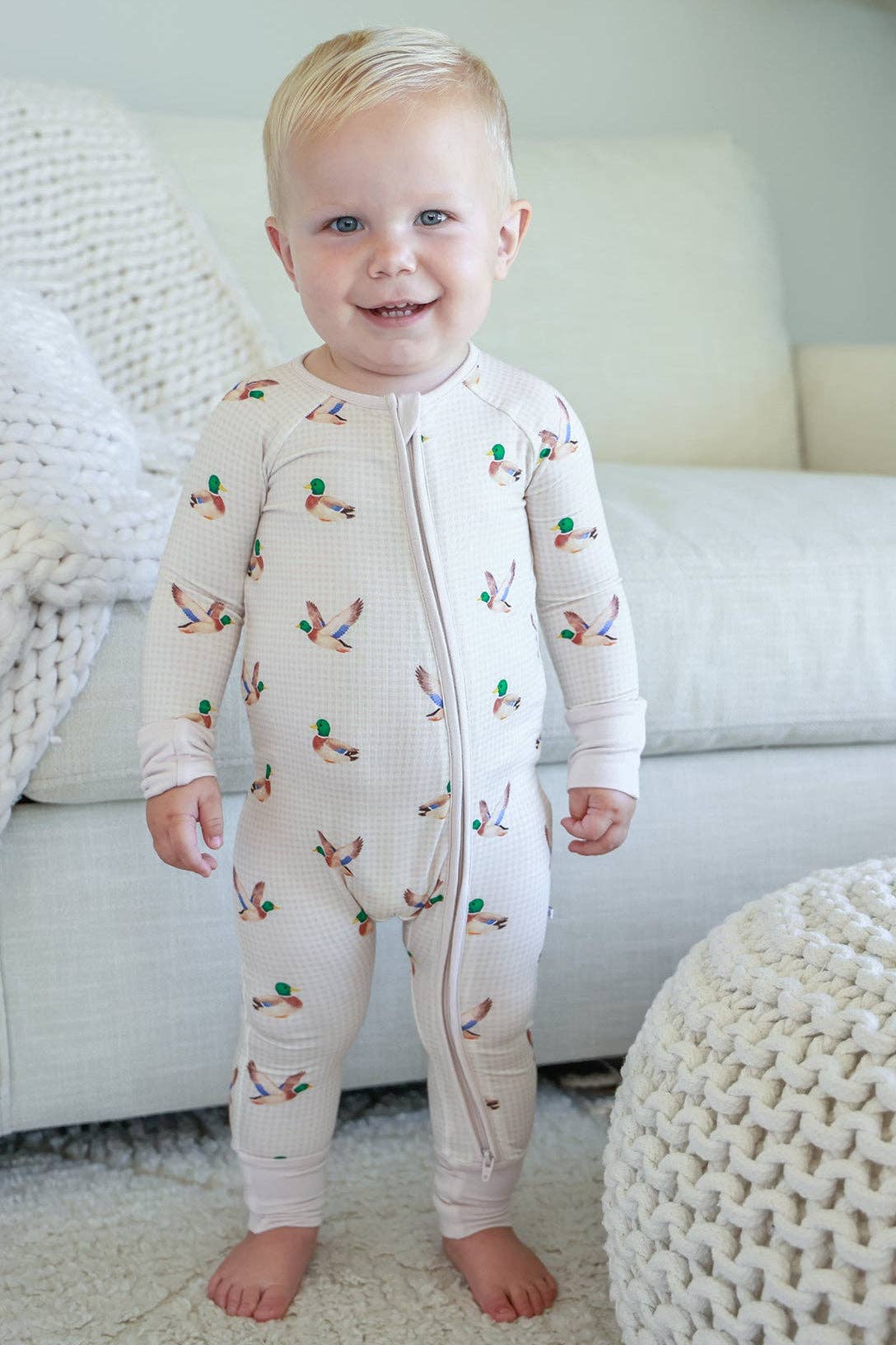 Little Mallard Zip Romper