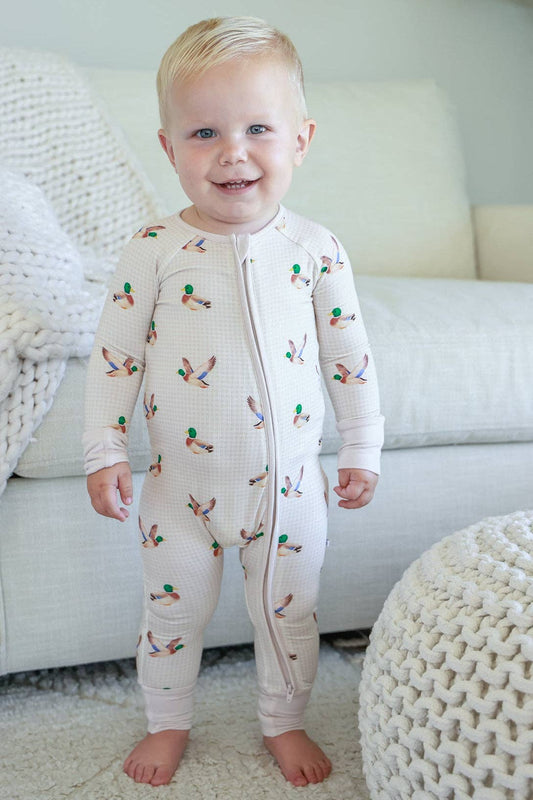 Little Mallard Zip Romper