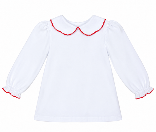 Tammy Blouse w/ Red Bows