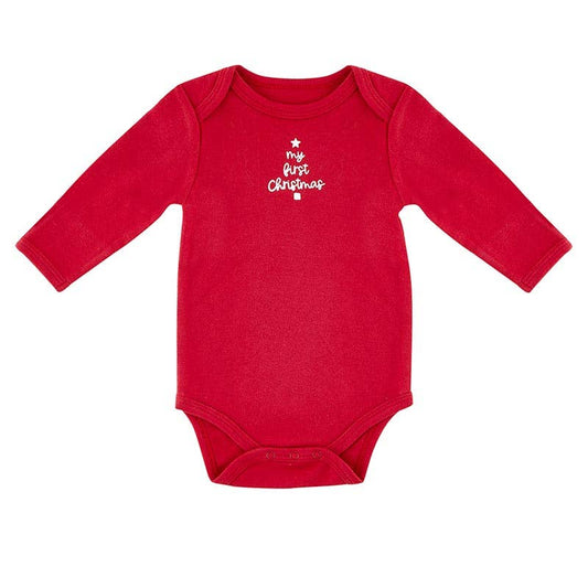 LS Snapshirt - My First Christmas 3-6m