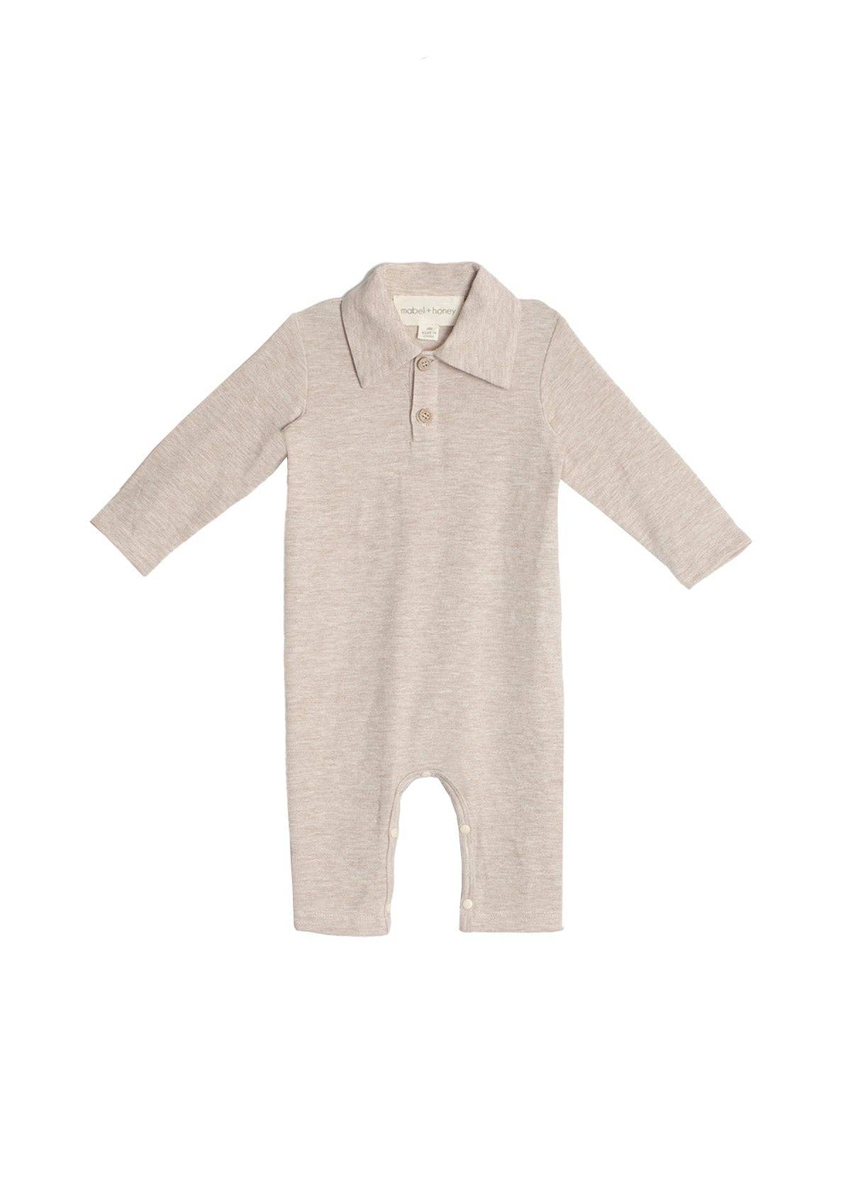 Millie Brothers Romper: Brown / 12M