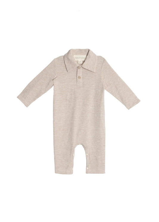 Millie Brothers Romper: Brown / 12M
