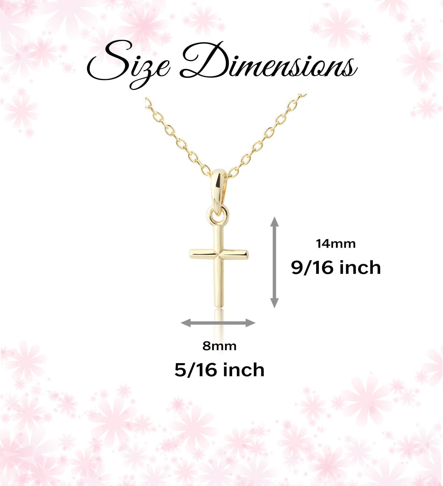 Children's Gold-Plated Cross Necklace