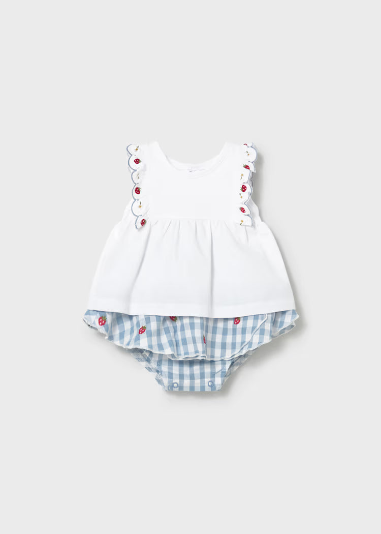 Berry Gingham Bloomer Set