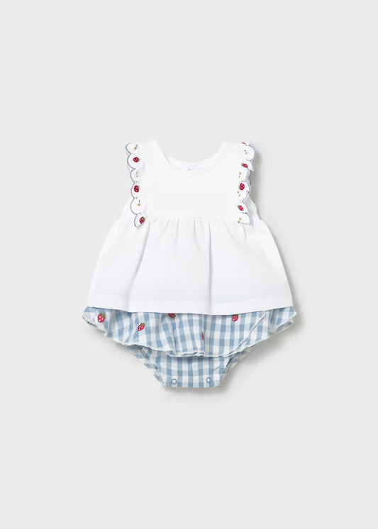 Berry Gingham Bloomer Set