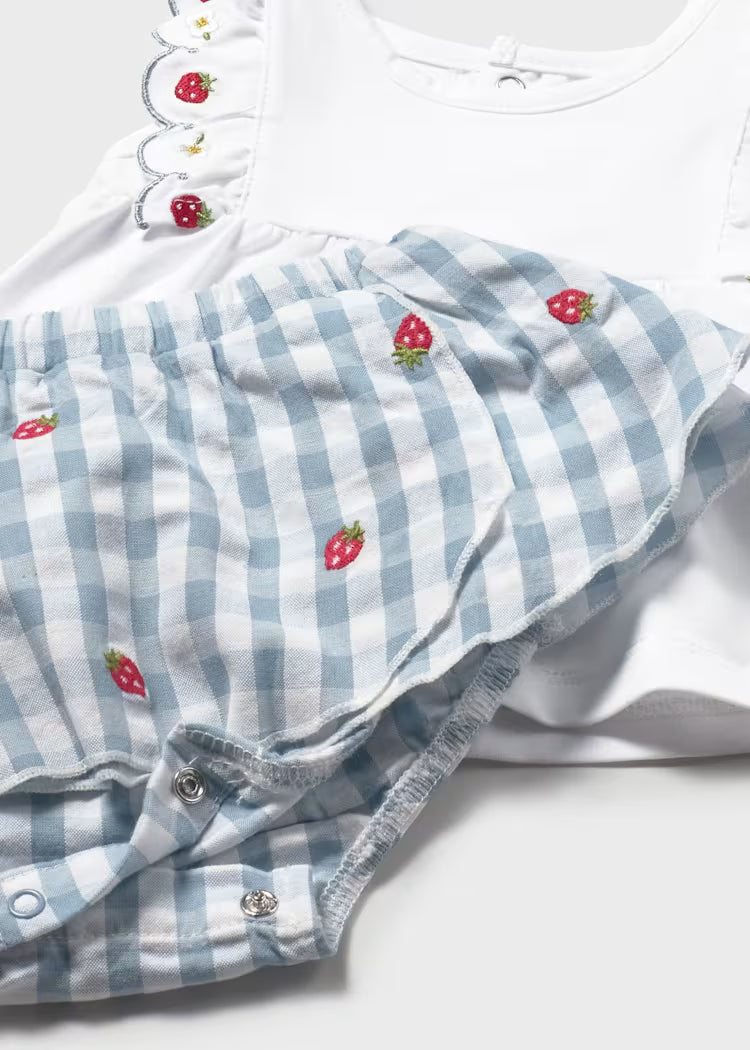 Berry Gingham Bloomer Set