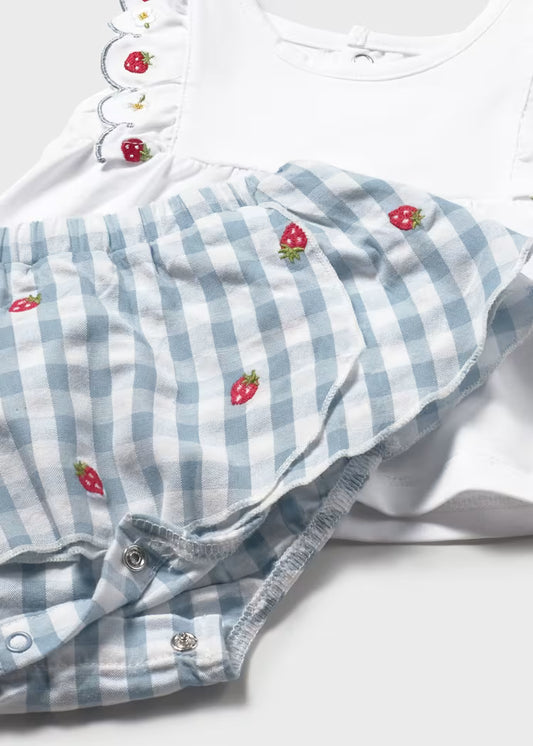 Berry Gingham Bloomer Set