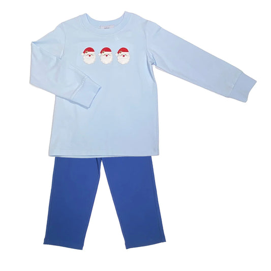 Blue Santa Boys Pants Set