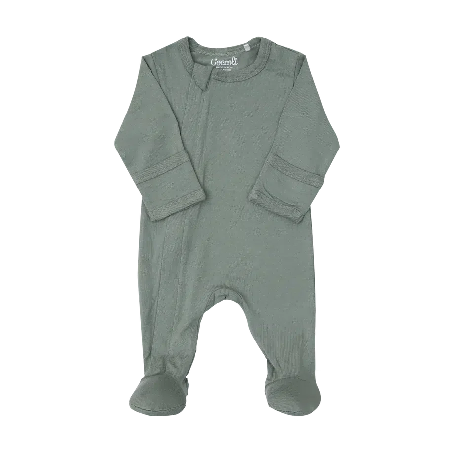 Zipper Footie (Lily Pad)