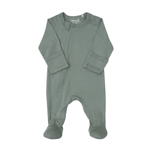 Zipper Footie (Lily Pad)