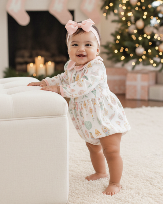 Christmas Ornaments Print Bubble: 18 Months