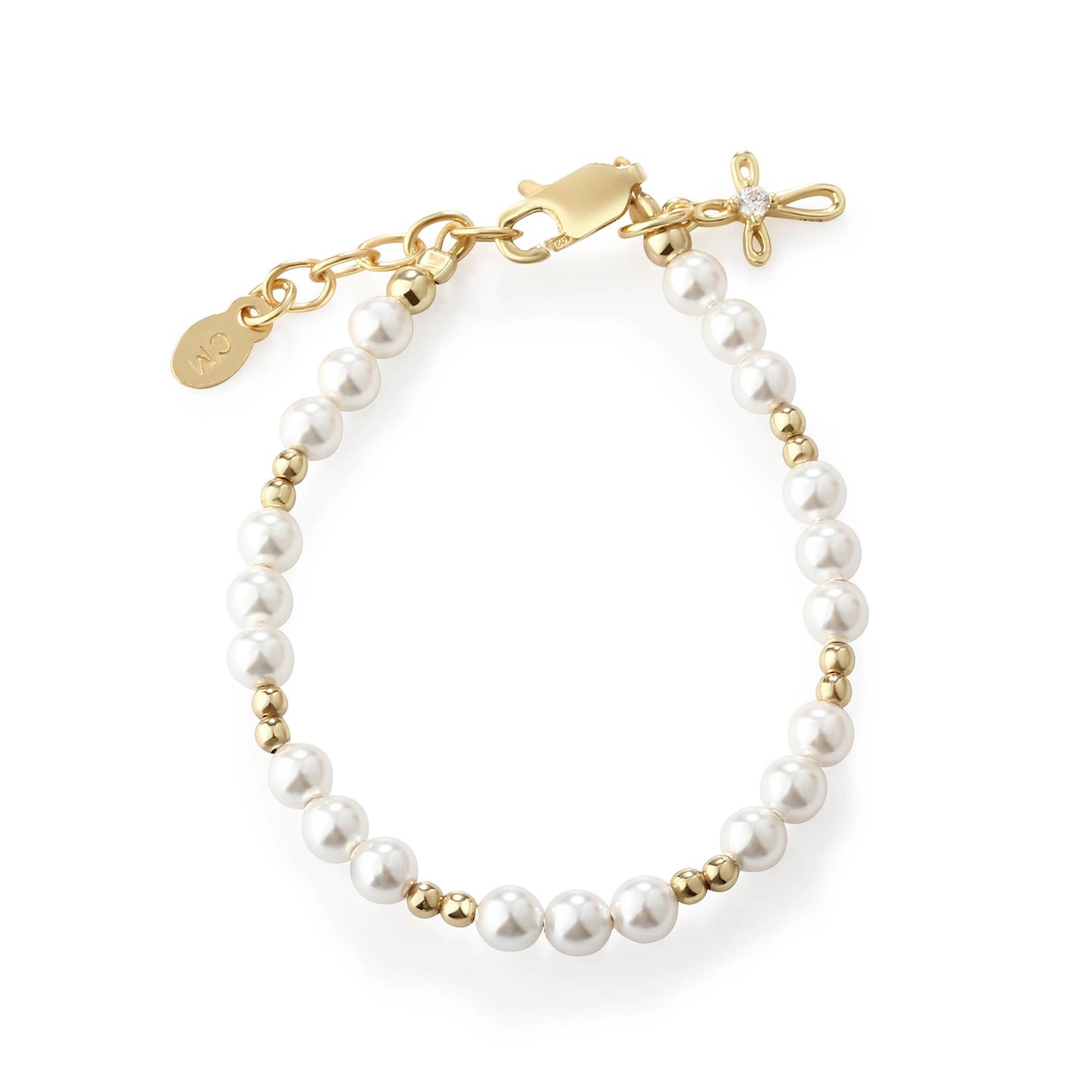 Pearl Cross Bracelet