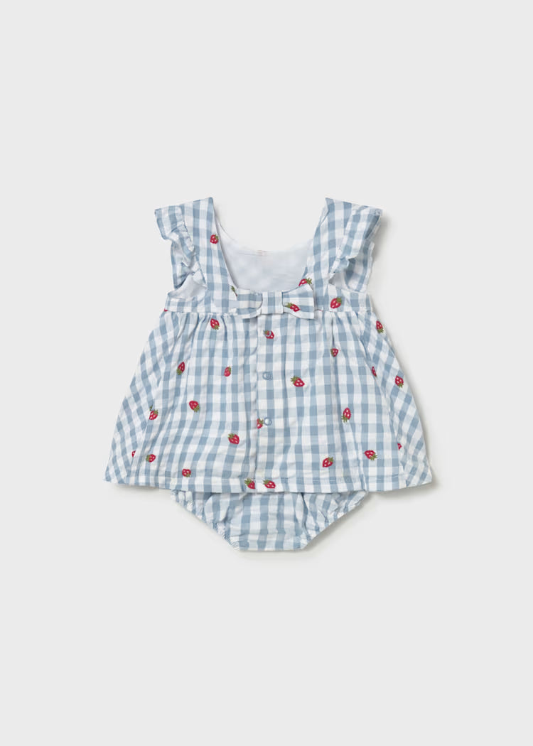 Berry Gingham Sun Dress