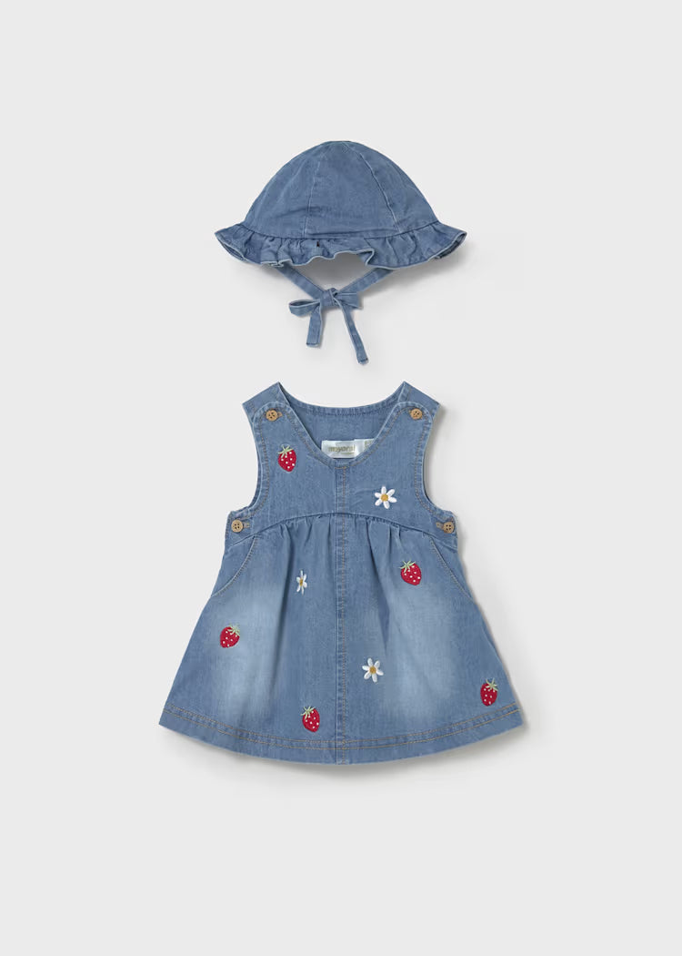 Denim Strawberry Dress