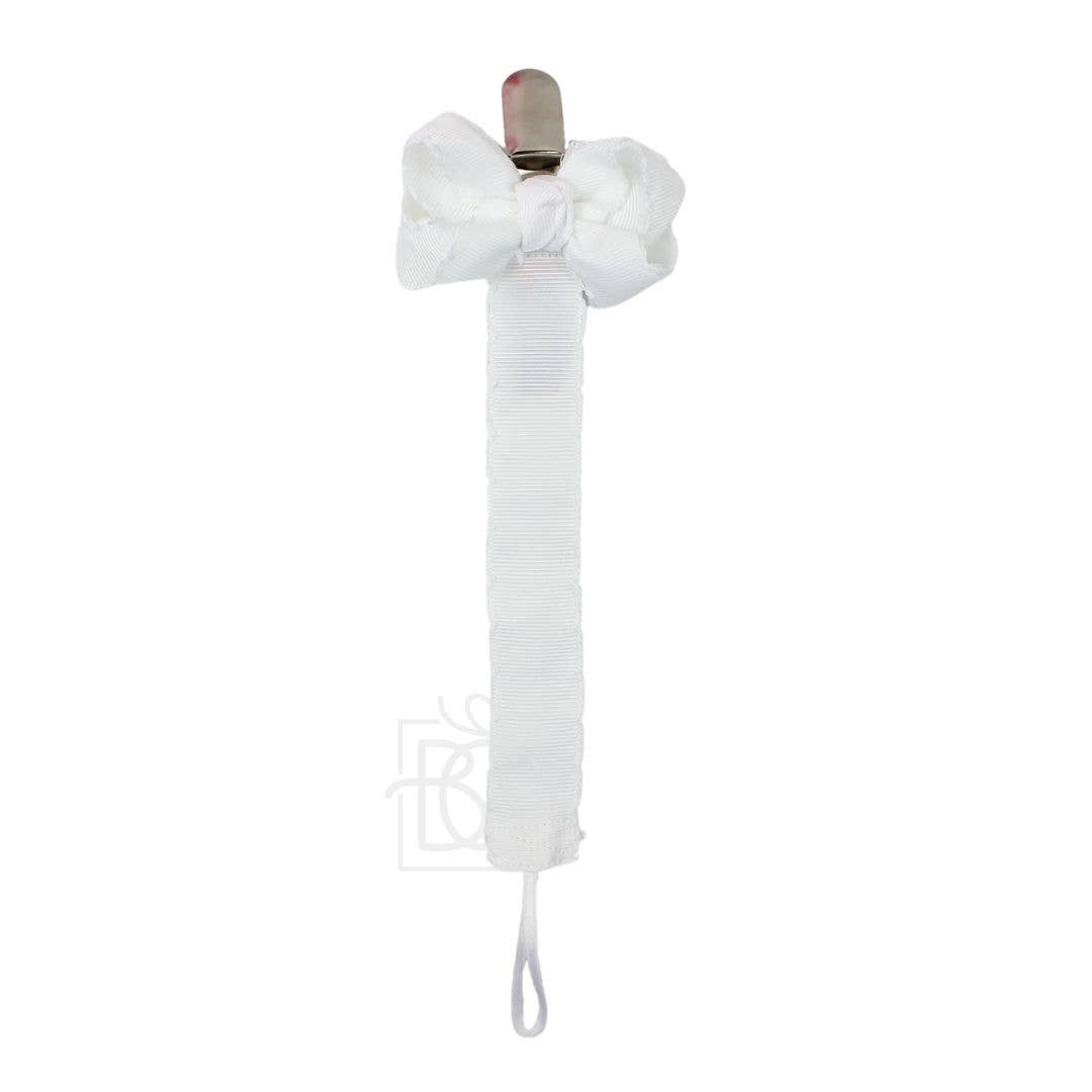 Pacifier Clip w/ Detachable Bow