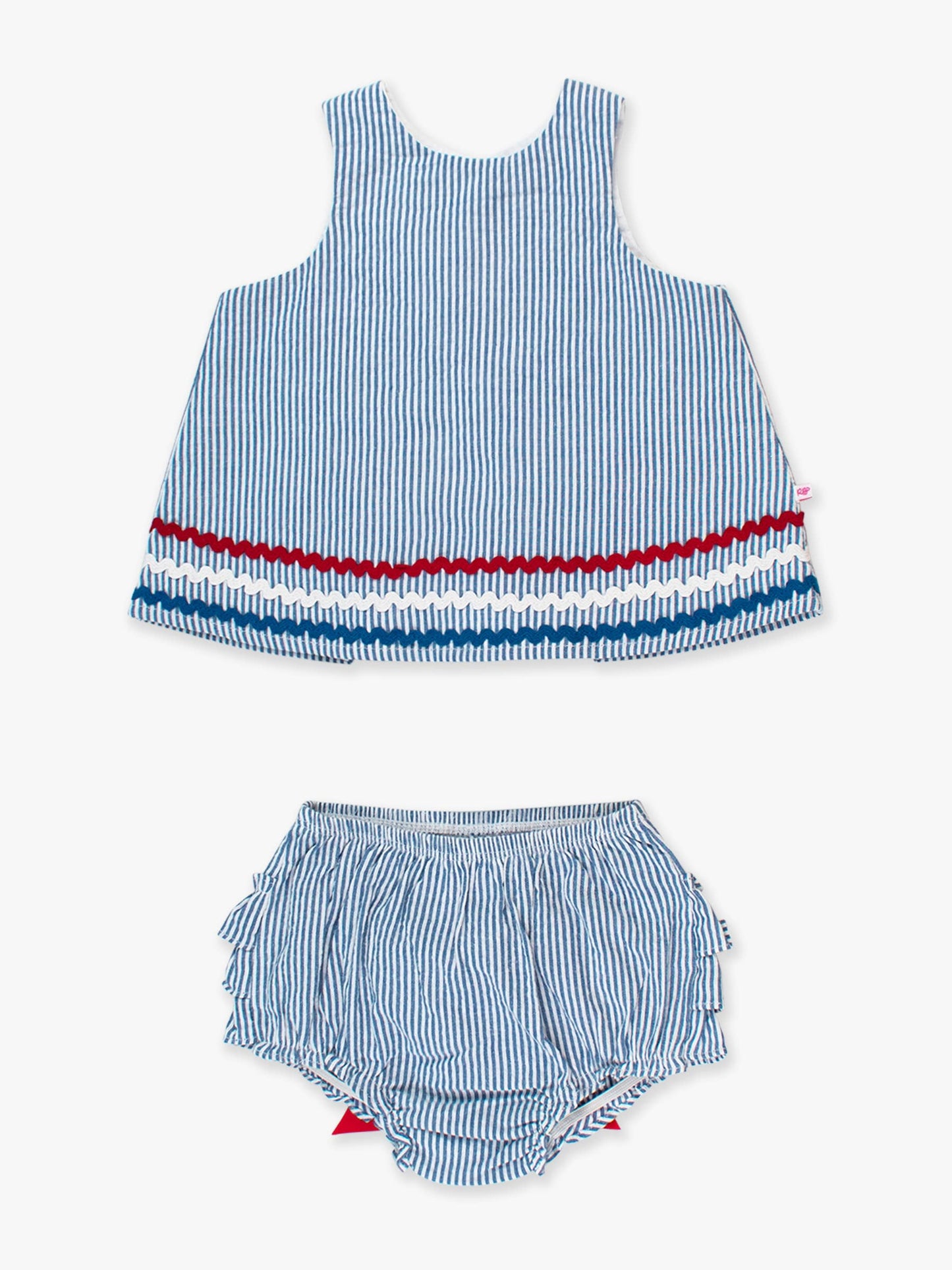 America Seersucker Bloomer Set