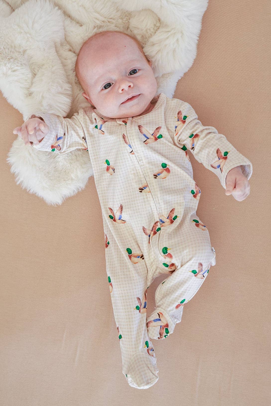 Little Mallard Zipper Footie