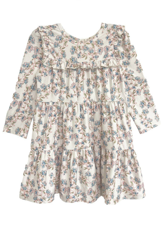 Sadie Dress: Blue / 3T