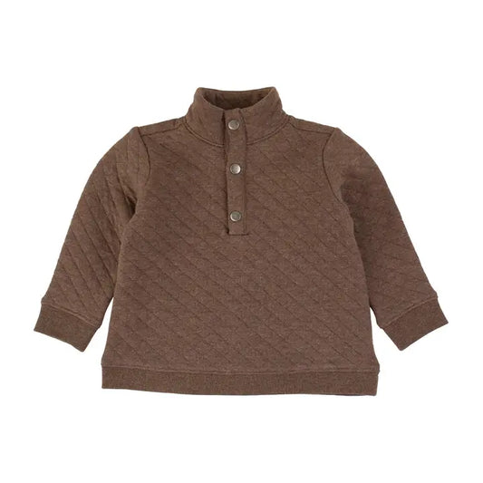 Brown 1/4 Snap Sweatshirt