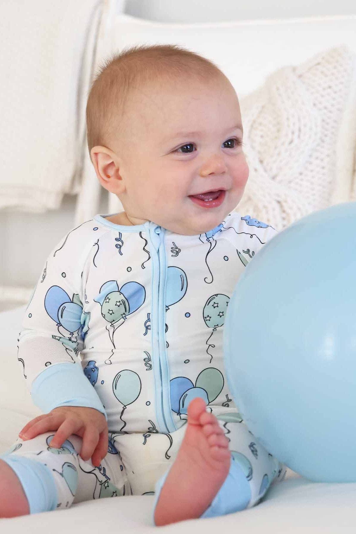 Party Time  Zip Romper | Blue