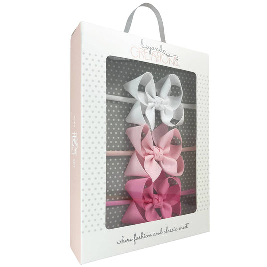 Pinky Headband Bow Gift Set