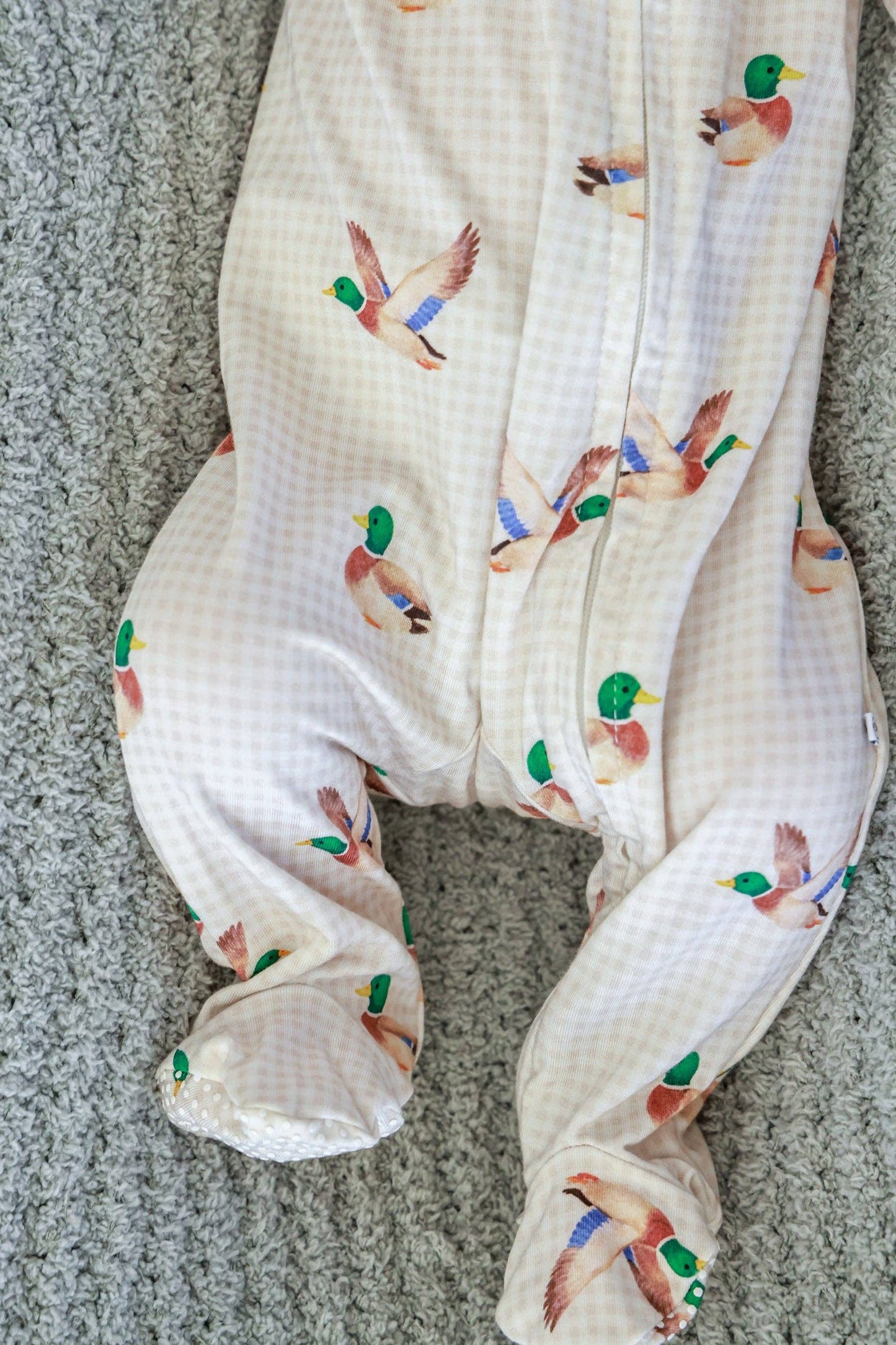Little Mallard Zipper Footie
