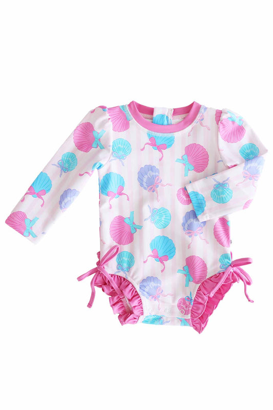 LS Swim With Ruffle Bottom | Seaside