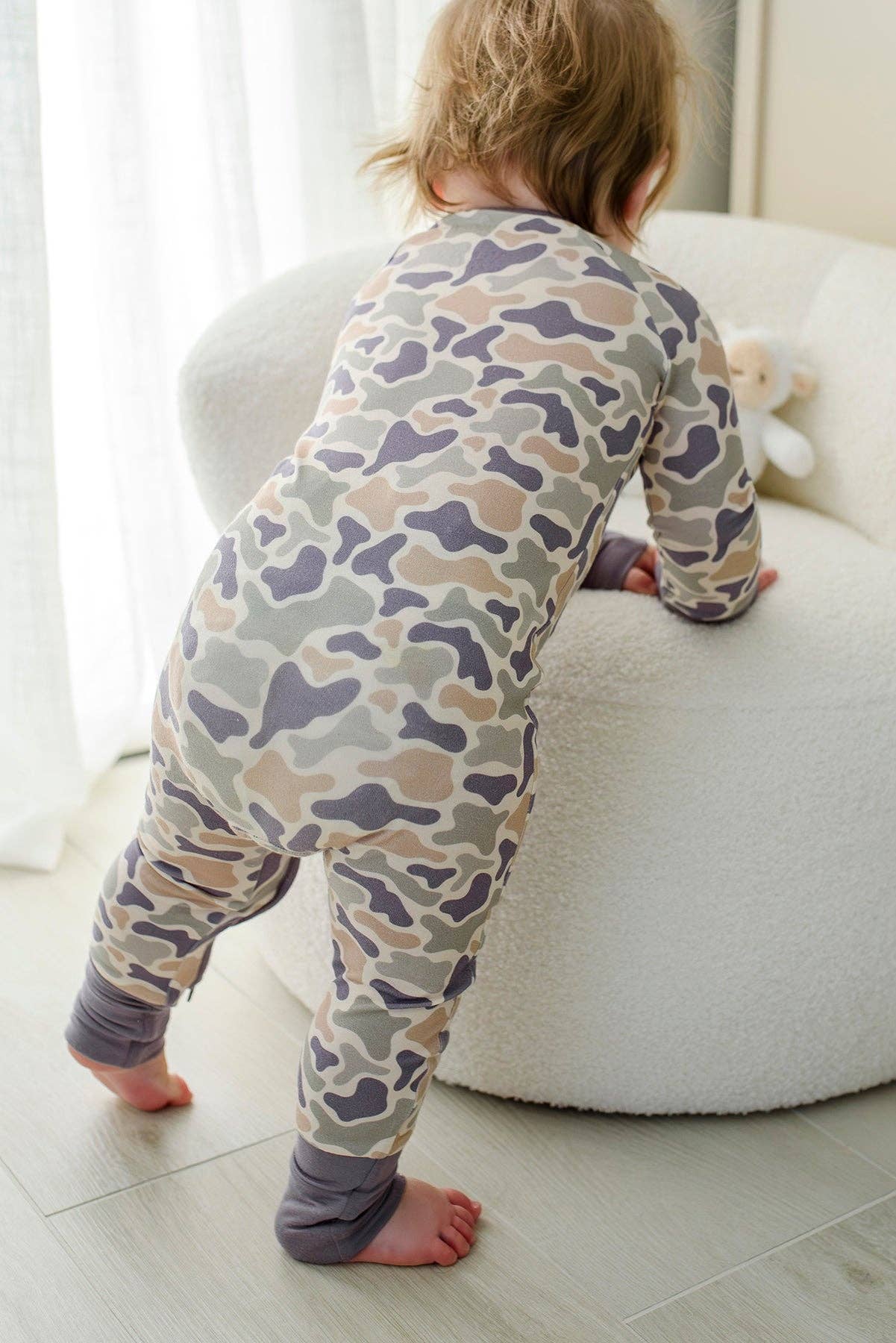 Camo Cutie Zip Romper