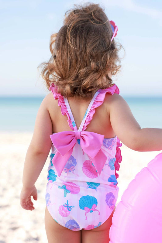 Ruffle Bow One Piece | Seaside Sweetie