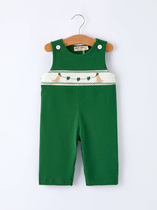 St. Patrick’s Day Shamrock Puppy Romper