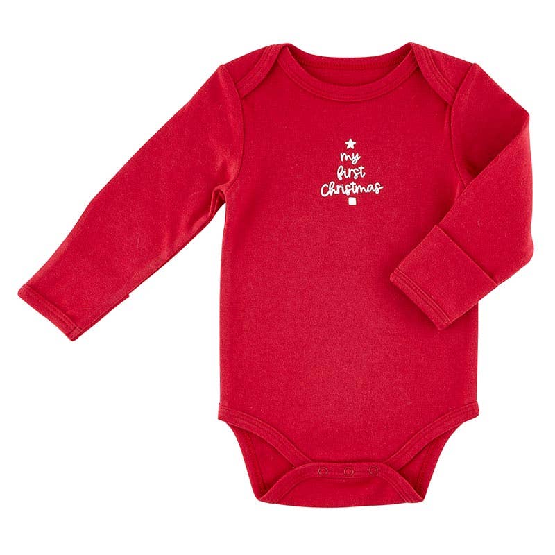 LS Snapshirt - My First Christmas 3-6m