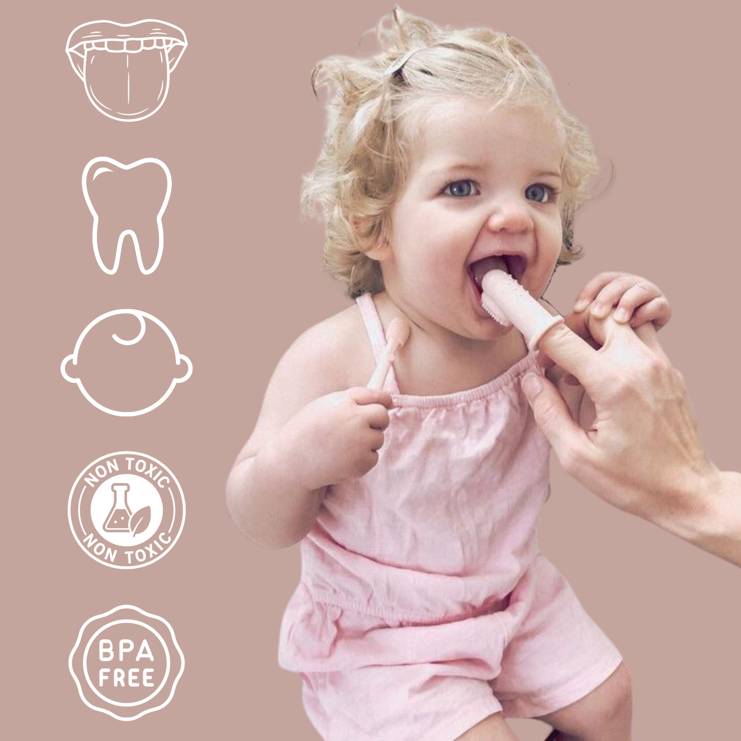 Baby Finger Toothbrush (Ivory)