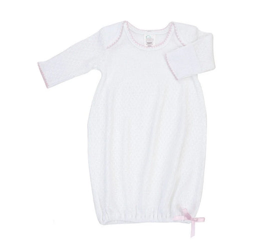 Overlap Shoulder Gown- NB