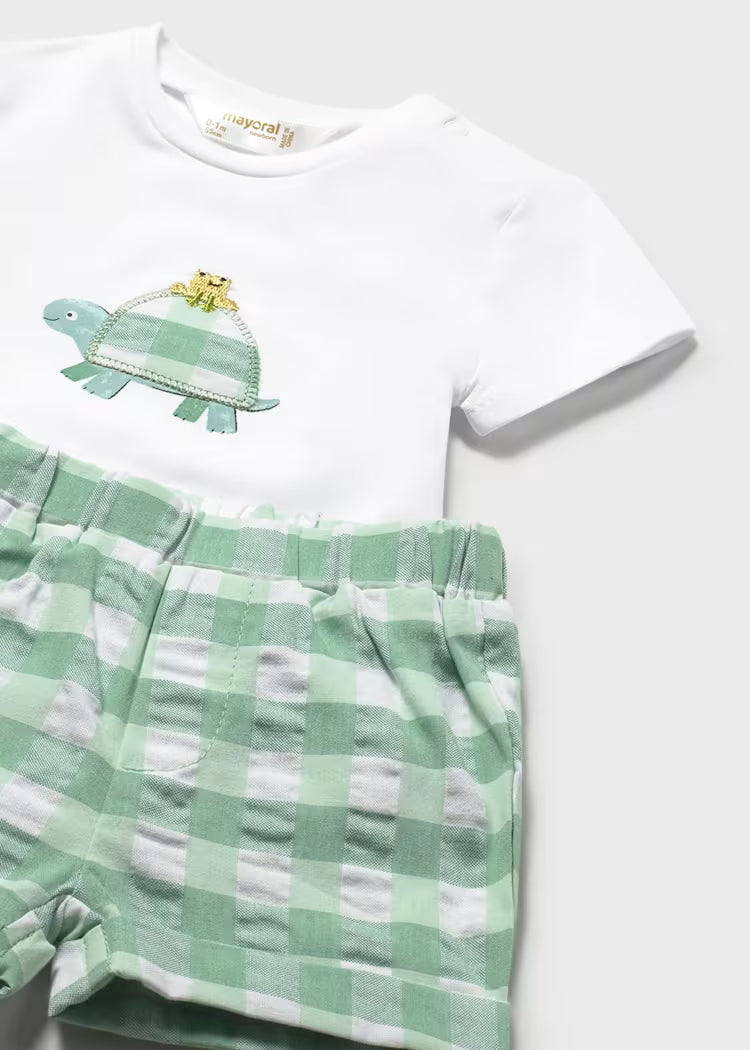 Green Turtle Short Set
