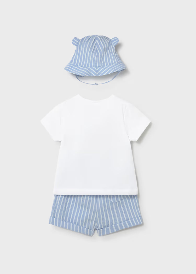 Blue Puppy Short Set