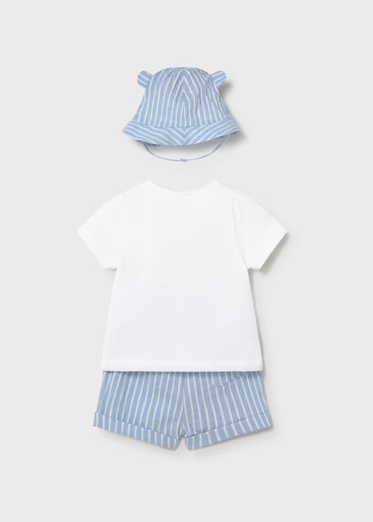 Blue Puppy Short Set