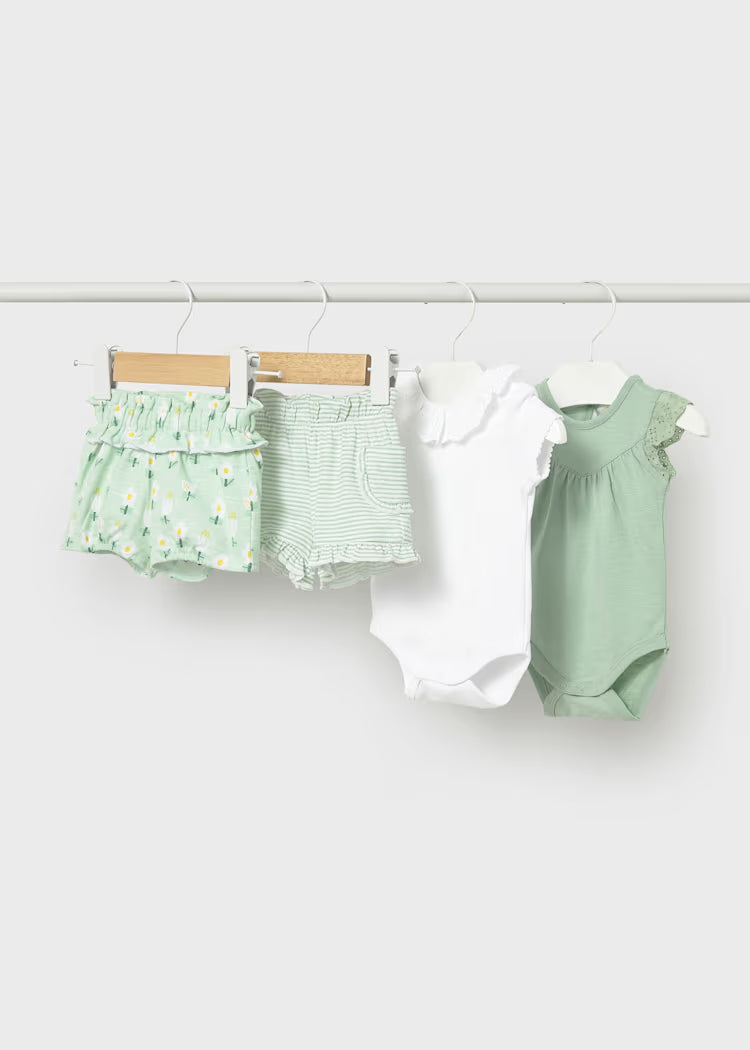 Sage Stripe Short Set