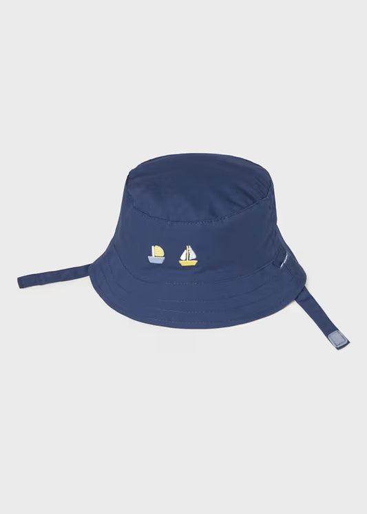 Blue Sailboat Reversible Hat