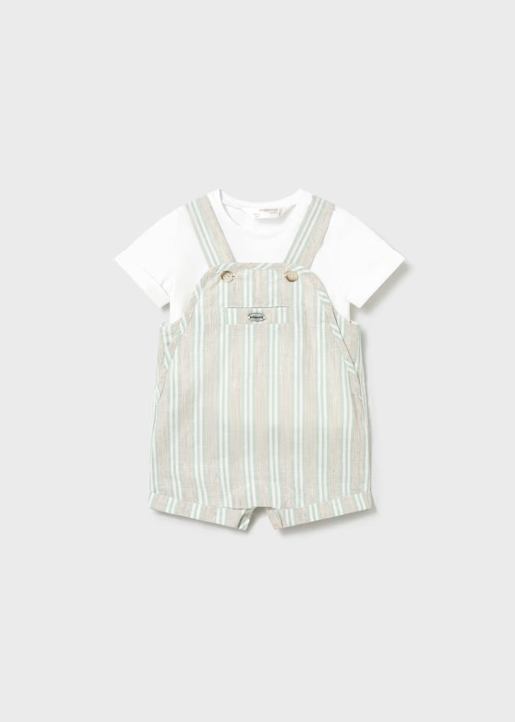 Stripe Linen Overall